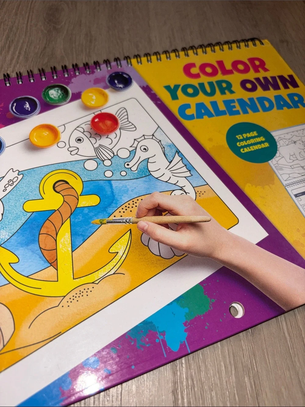 Alphabet Fun-Schooling Journal & Color Your Own Calendar - Blue/Yellow